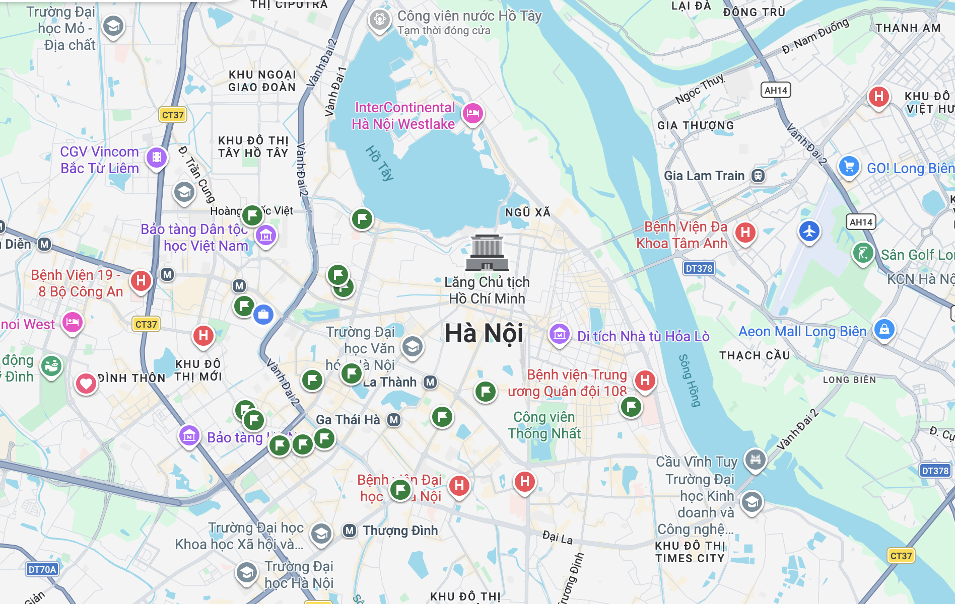 Bản đồ Hà Nội làm nền cho thẻ liên hệ theo lịch hẹn